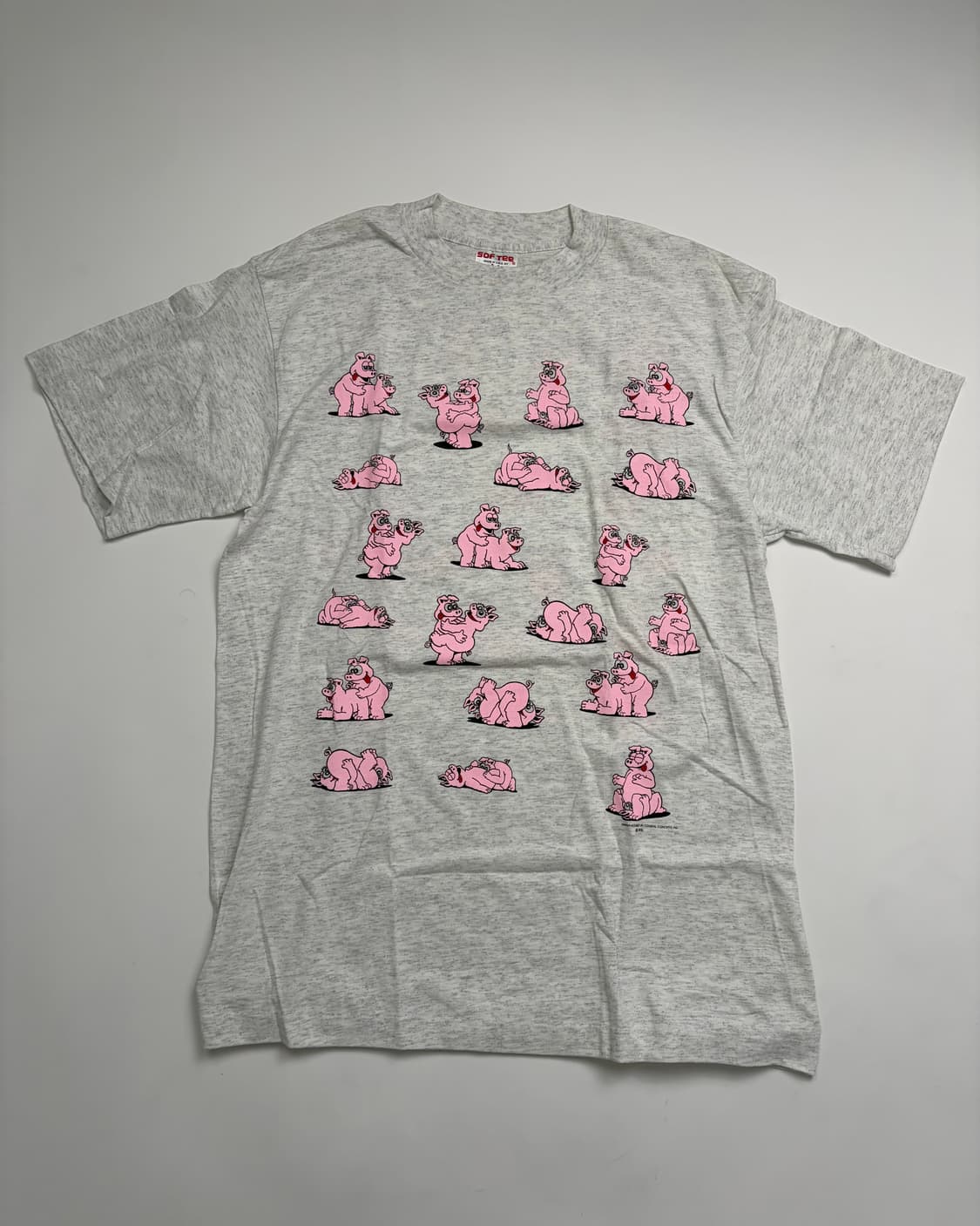 90s Pig Sex Kamasutra Tee (grey) 상품이미지1