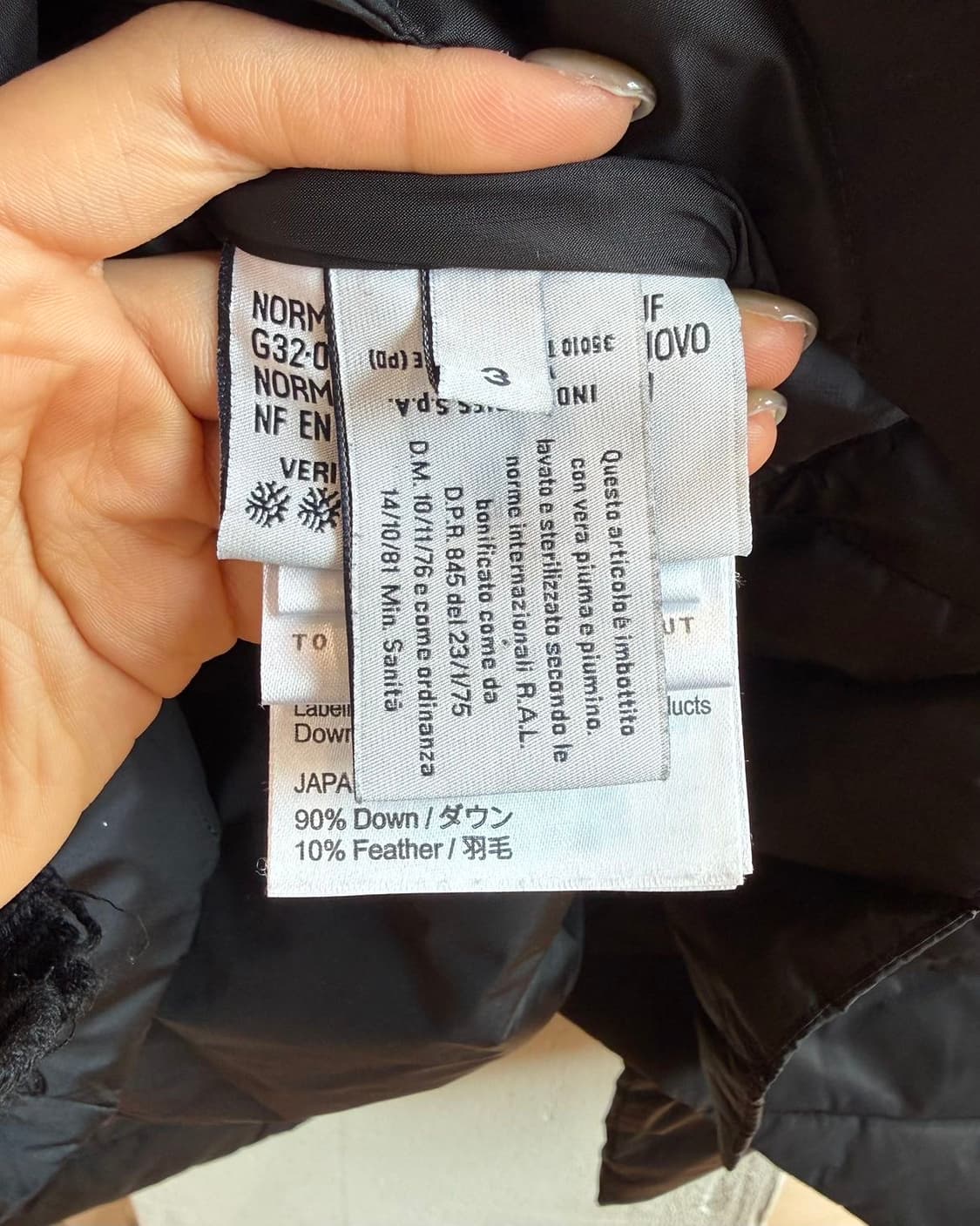 몽클레르 감마블루 블랙 퀼팅 블레이저 점퍼  상품이미지9