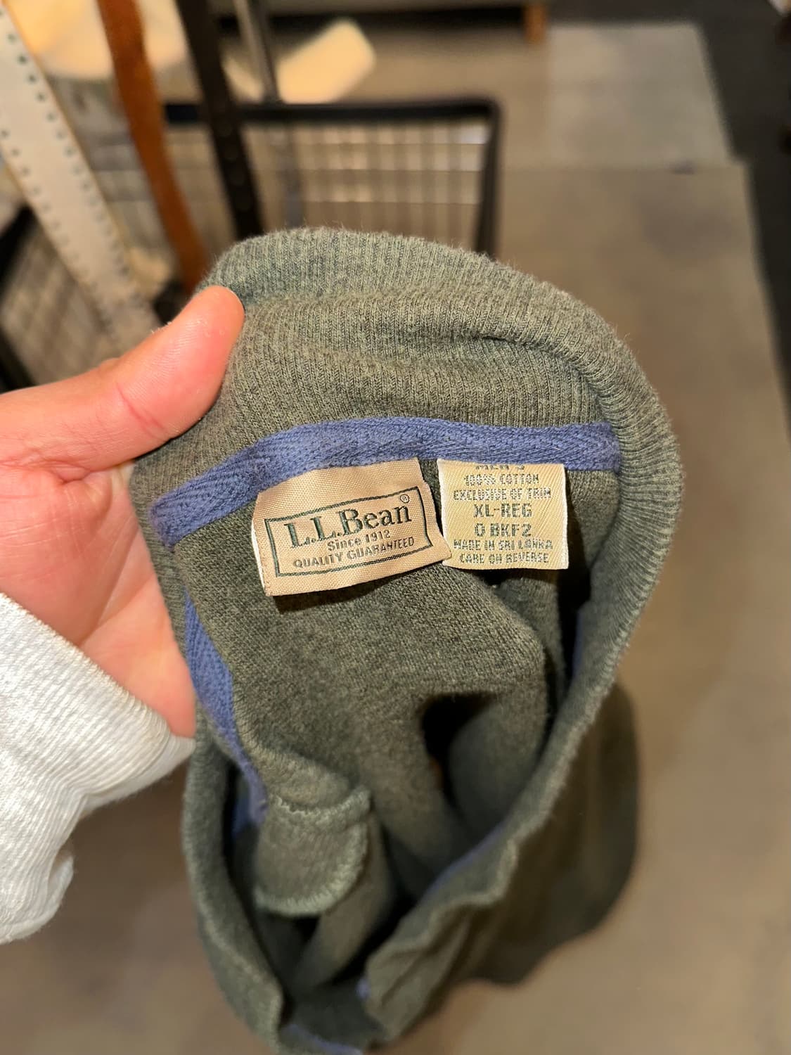 00’s LL Bean henry-neck waffle sleeve 상품이미지8