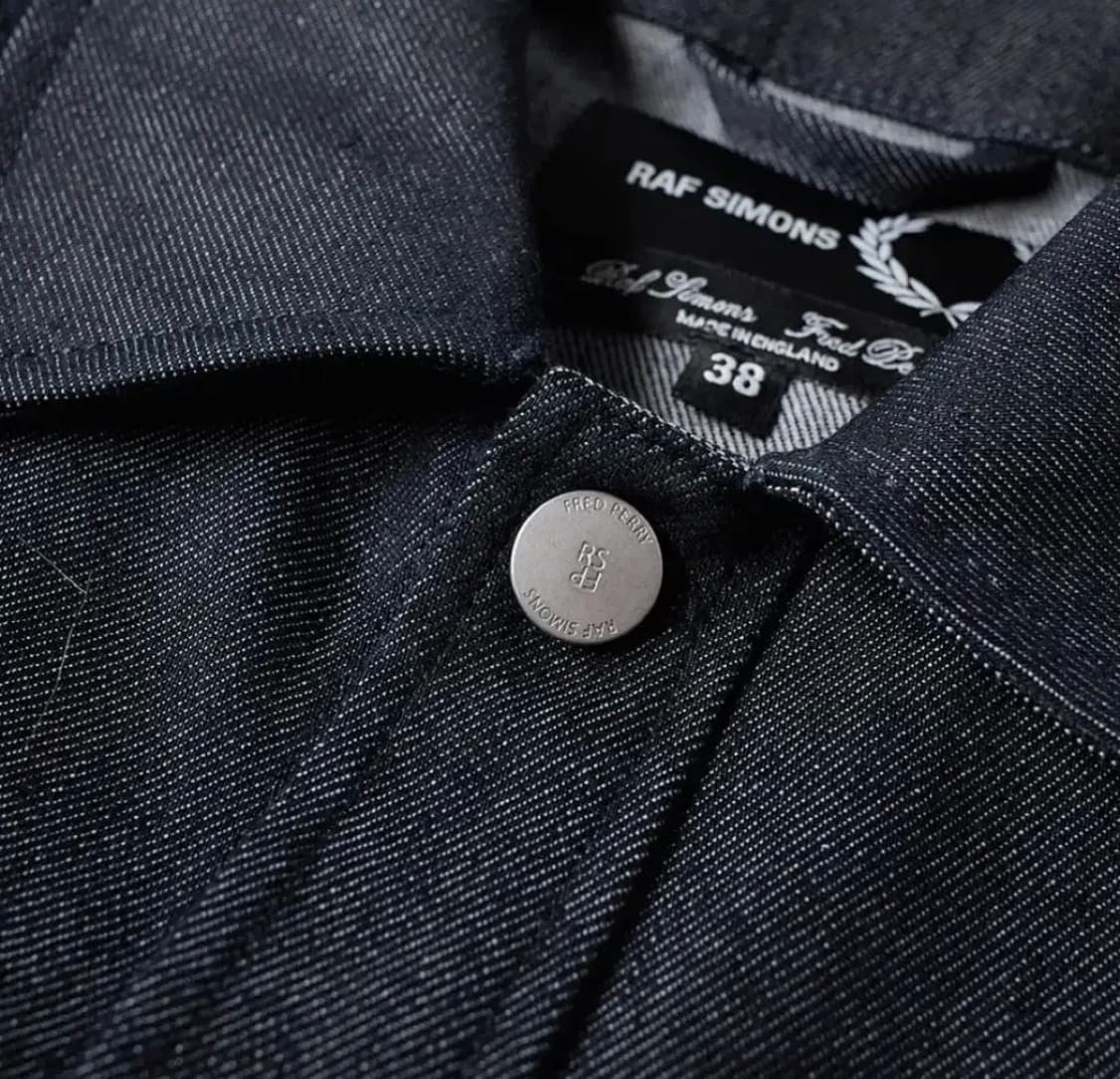 [38/XL]라프시몬스X프레드페리 데님 셔츠 자켓 상품이미지4