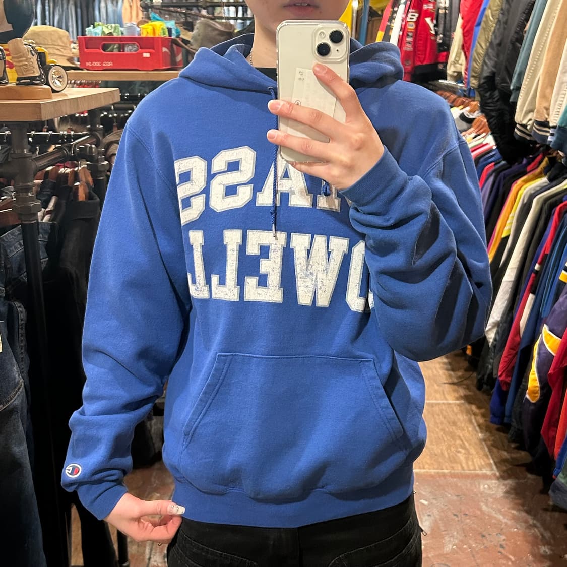 [HI] 챔피온 후드티 블루  상품이미지1