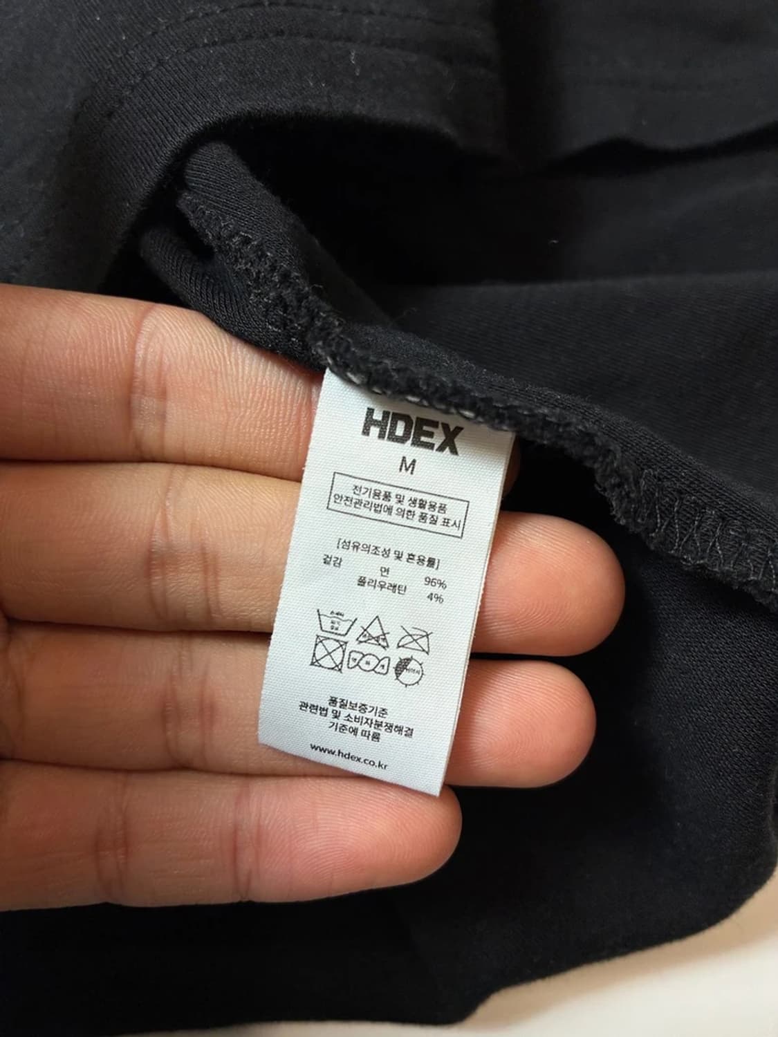 에이치덱스 HDEX 메인로고 머슬핏 코튼 반팔 티셔츠 PN9098 상품이미지7