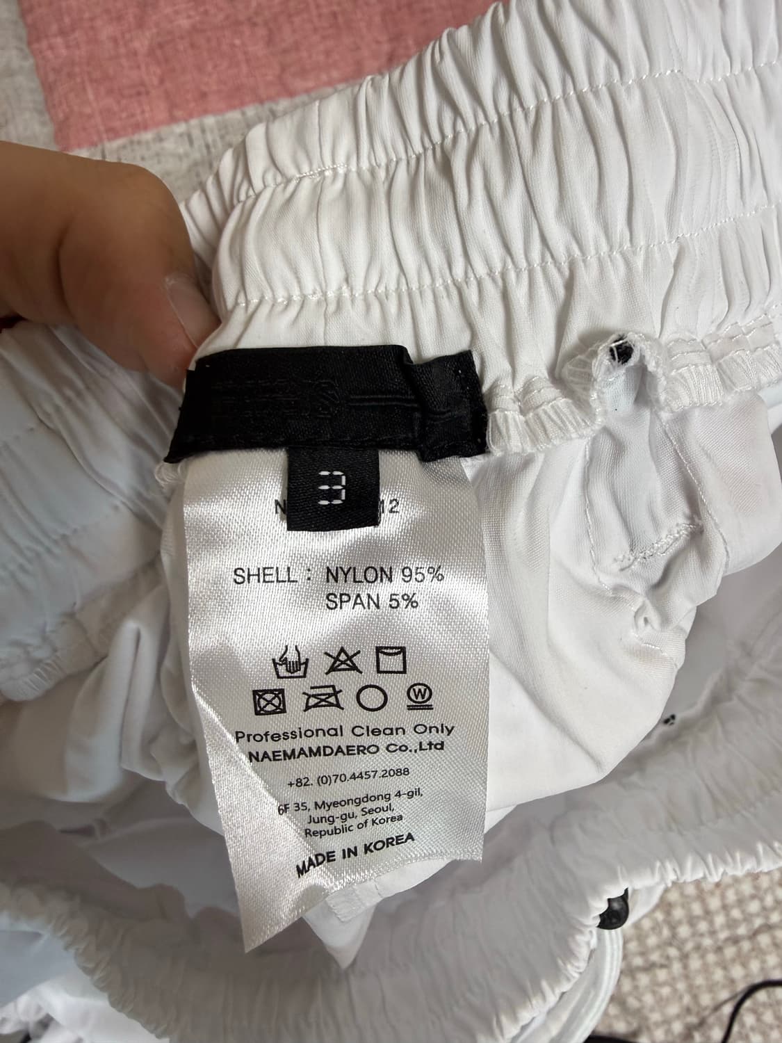 [3] 99%is 곱창팬츠 화이트 블랙 상품이미지3