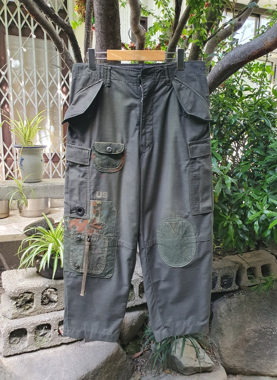 m65 팬츠 빈티지 커스텀 [업그레이드버전 /초기형/사이드지퍼/썬페이딩 상품이미지2