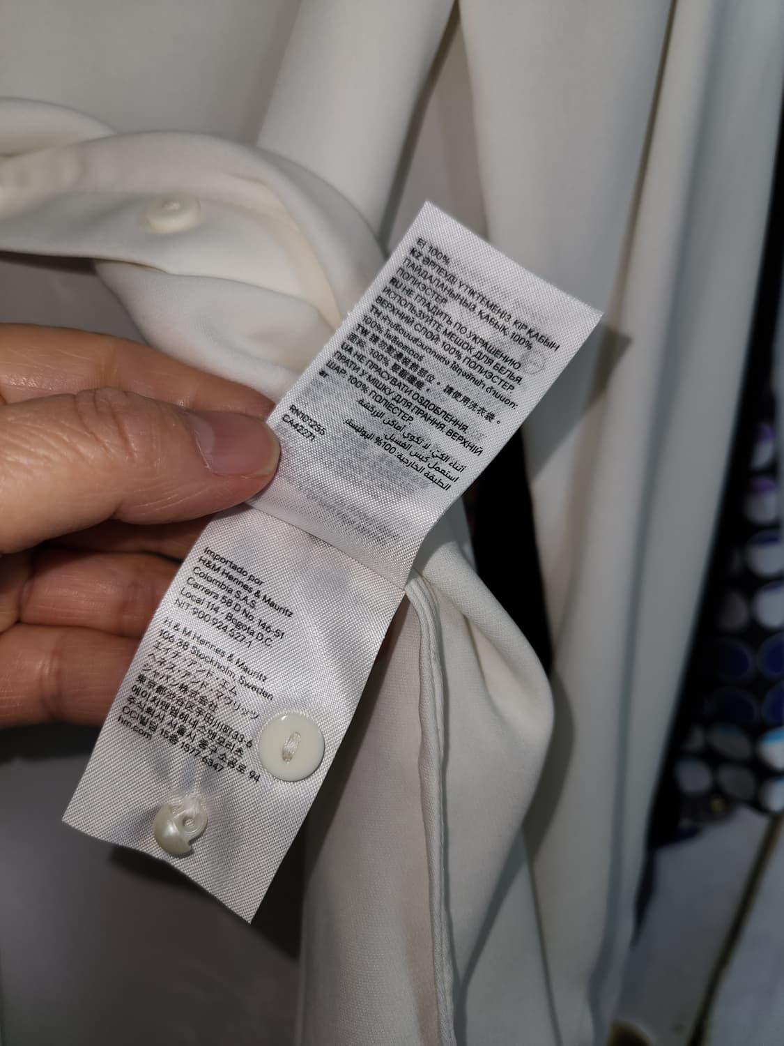 H&M 아이보리 블라우스 카라 장식S 상품이미지5