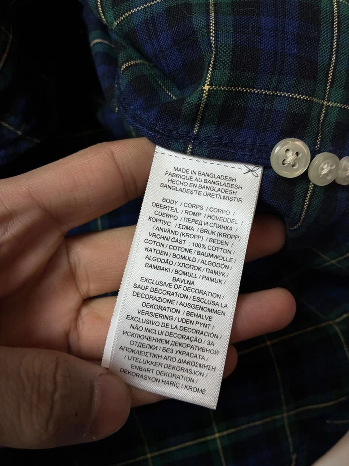 폴로 랄프로렌 큐알 신형 컨트리 체크 셔츠 PN8864 상품이미지8