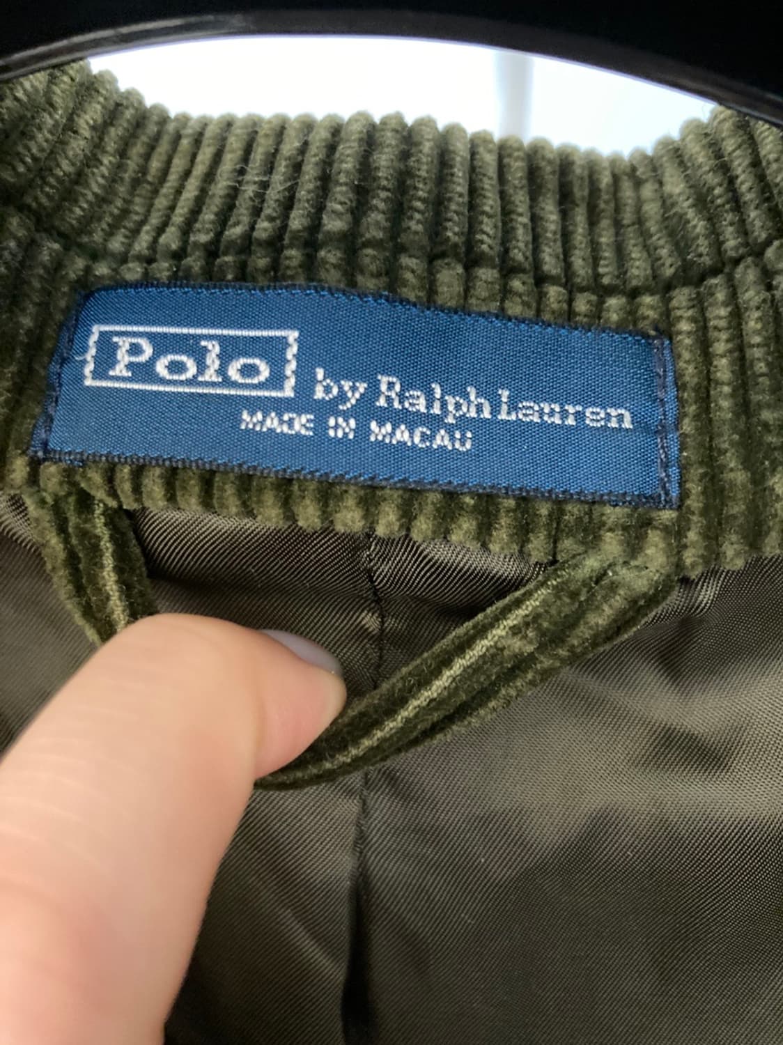 폴로 랄프로렌 Polo Ralph Lauren 올리브 코듀로이 블레이저 상품이미지4