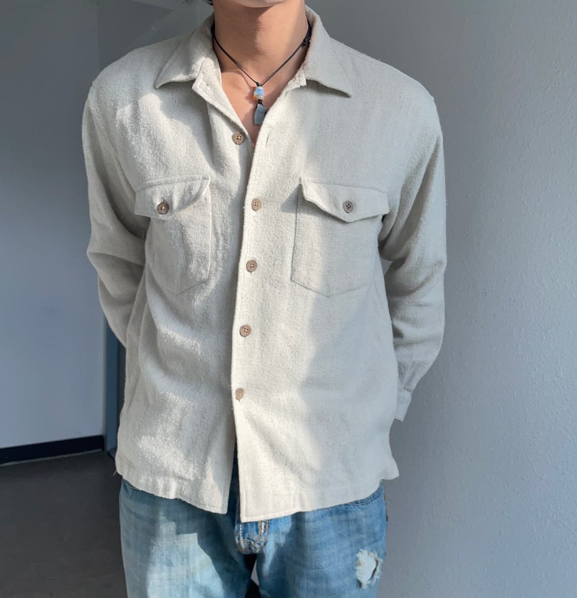 웨어하우스 울 셔츠 상품이미지2