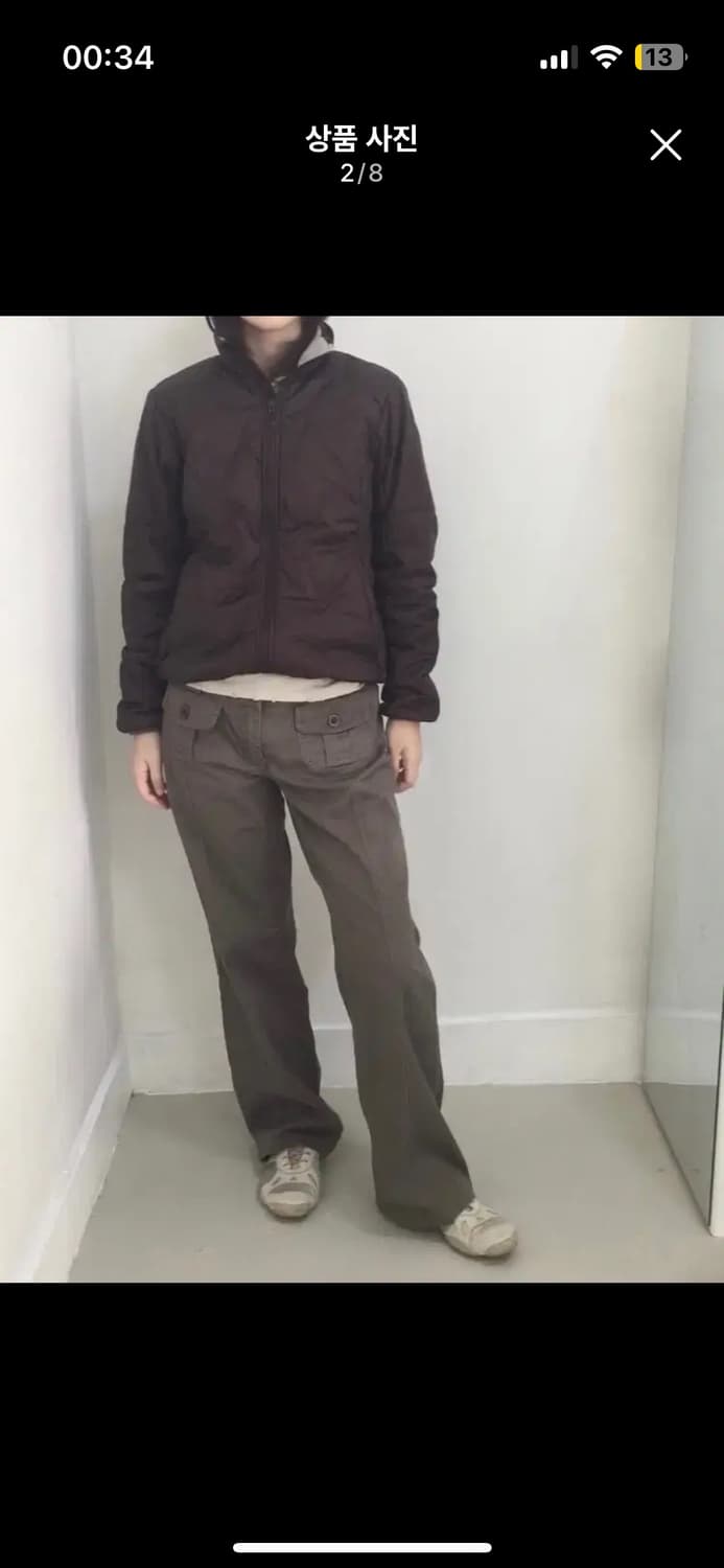 수입 빈티지 패딩 브라운 상품이미지1