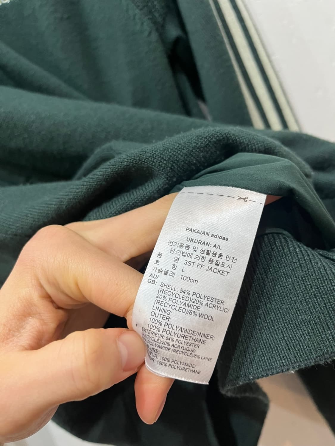 아디다스 삼선 니트집업  상품이미지6