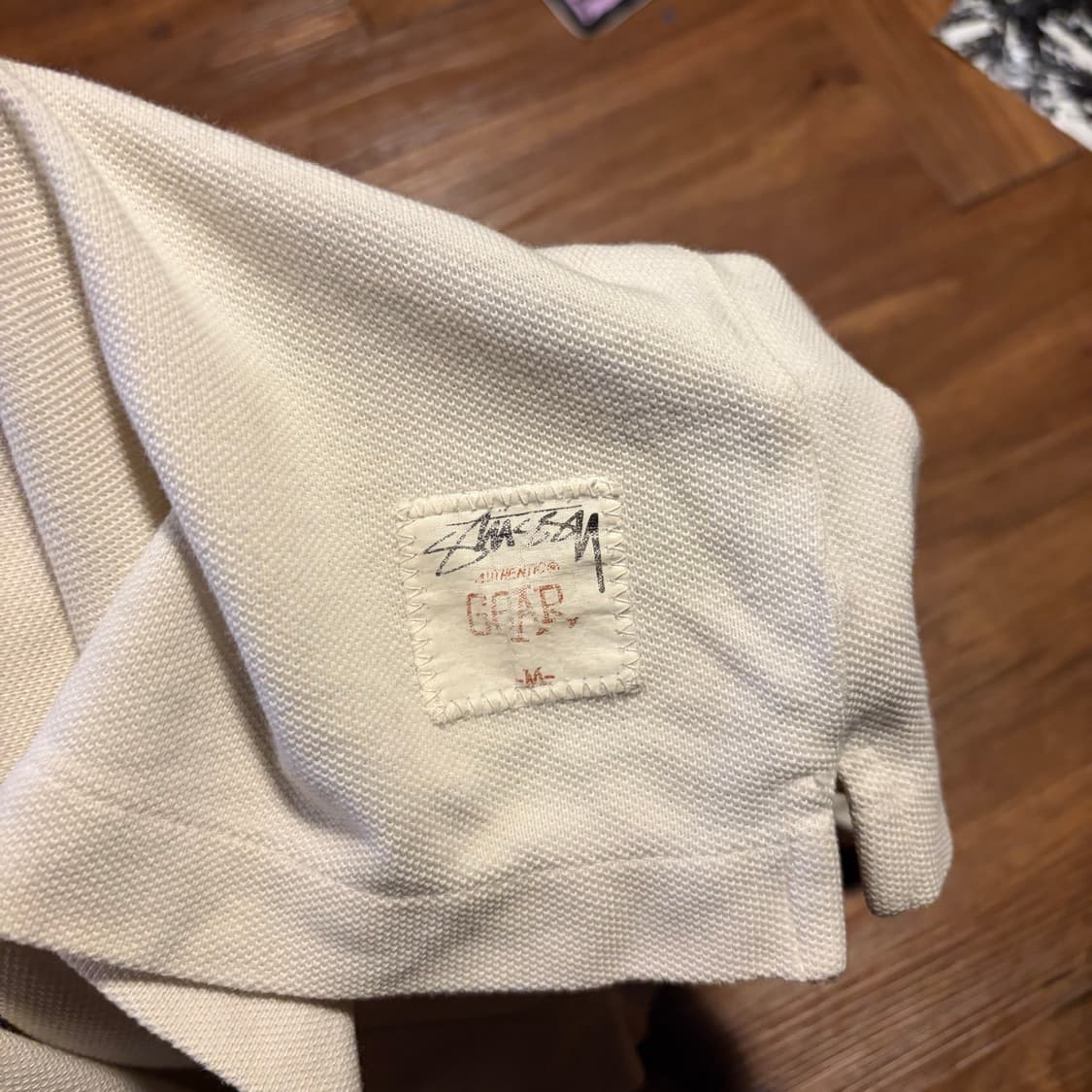90S STUSSY GEAR 크라운 스컬 폴로 티셔츠 상품이미지4