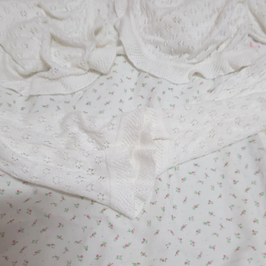 [덤]빈티지 화이트 볼레로 가디건 리즈리사깔 모리 페어리 오리엔탈 상품이미지5