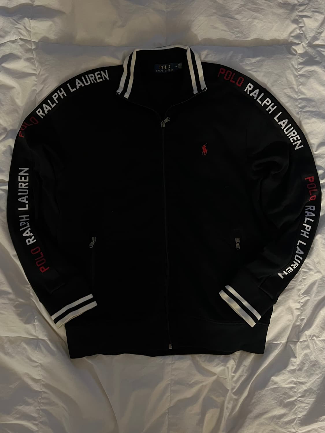 폴로 랄프로렌 블랙 레드포니 트랙 탑 집업 자켓 상품이미지1