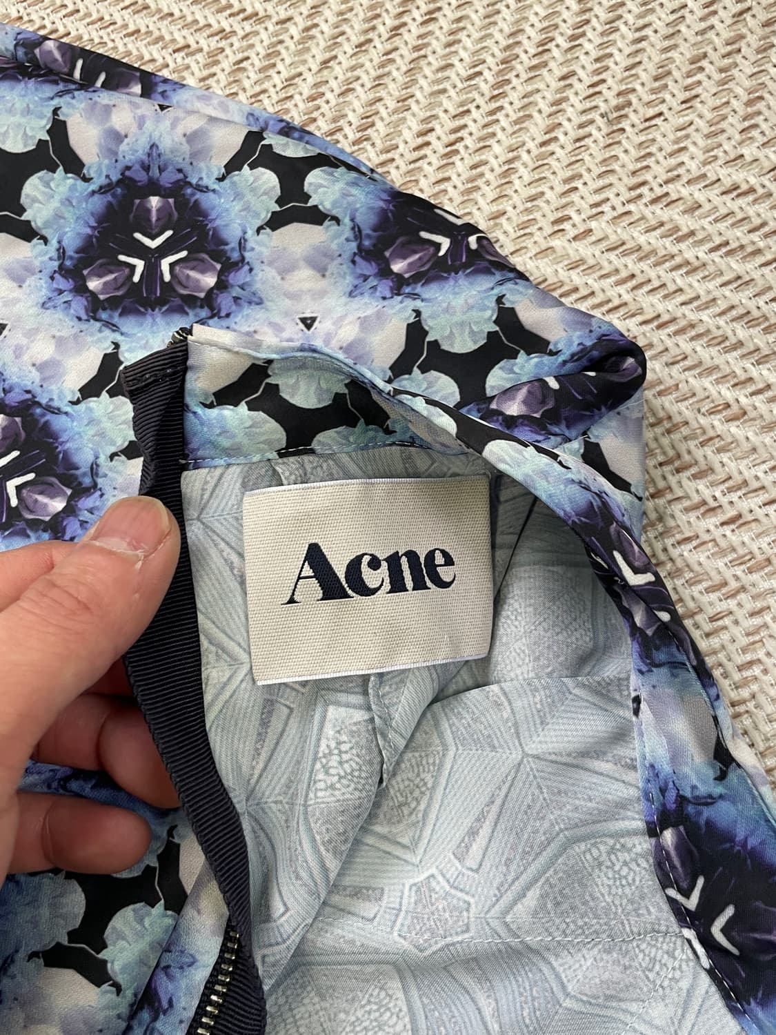 2012s 아크네 플로럴 지오메트릭 프린트 집업 원피스 J03588 상품이미지4