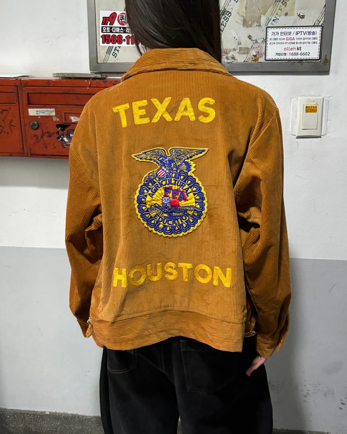 90s 아메리칸 빈티지 FFA 브라운 코듀로이  상품이미지3