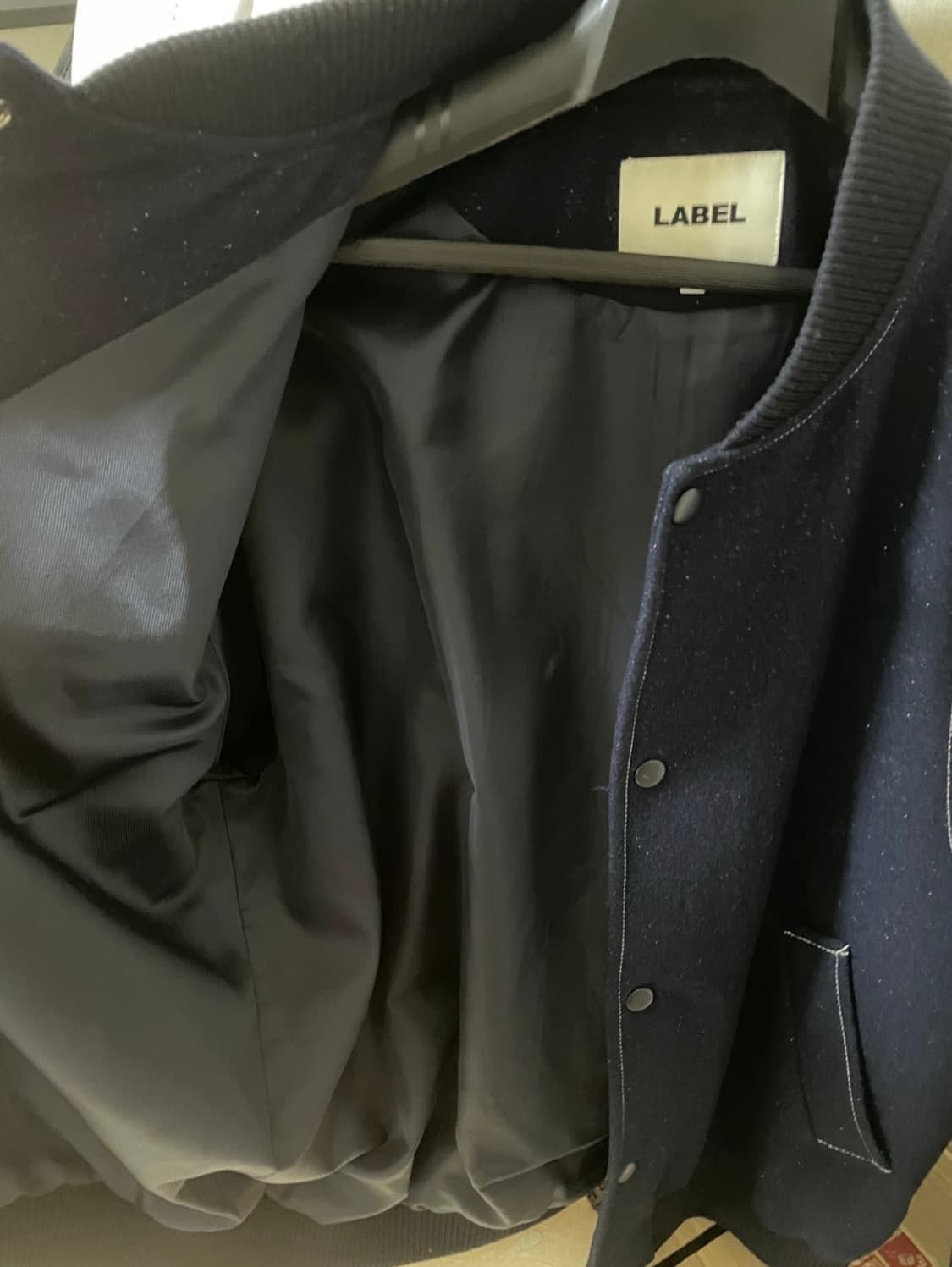 2사이즈) 라벨아카이브 베이스볼 점퍼 네이비 바시티 자켓 블루종 2 상품이미지8