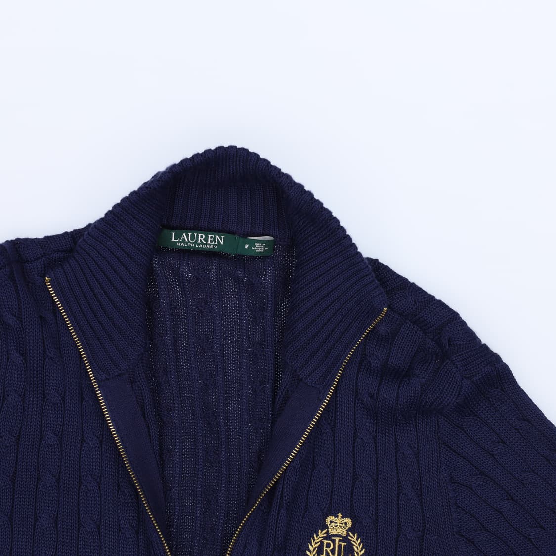 [M] 랄프로로렌 여성 꽈배기 니트집업 1217H1 상품이미지3