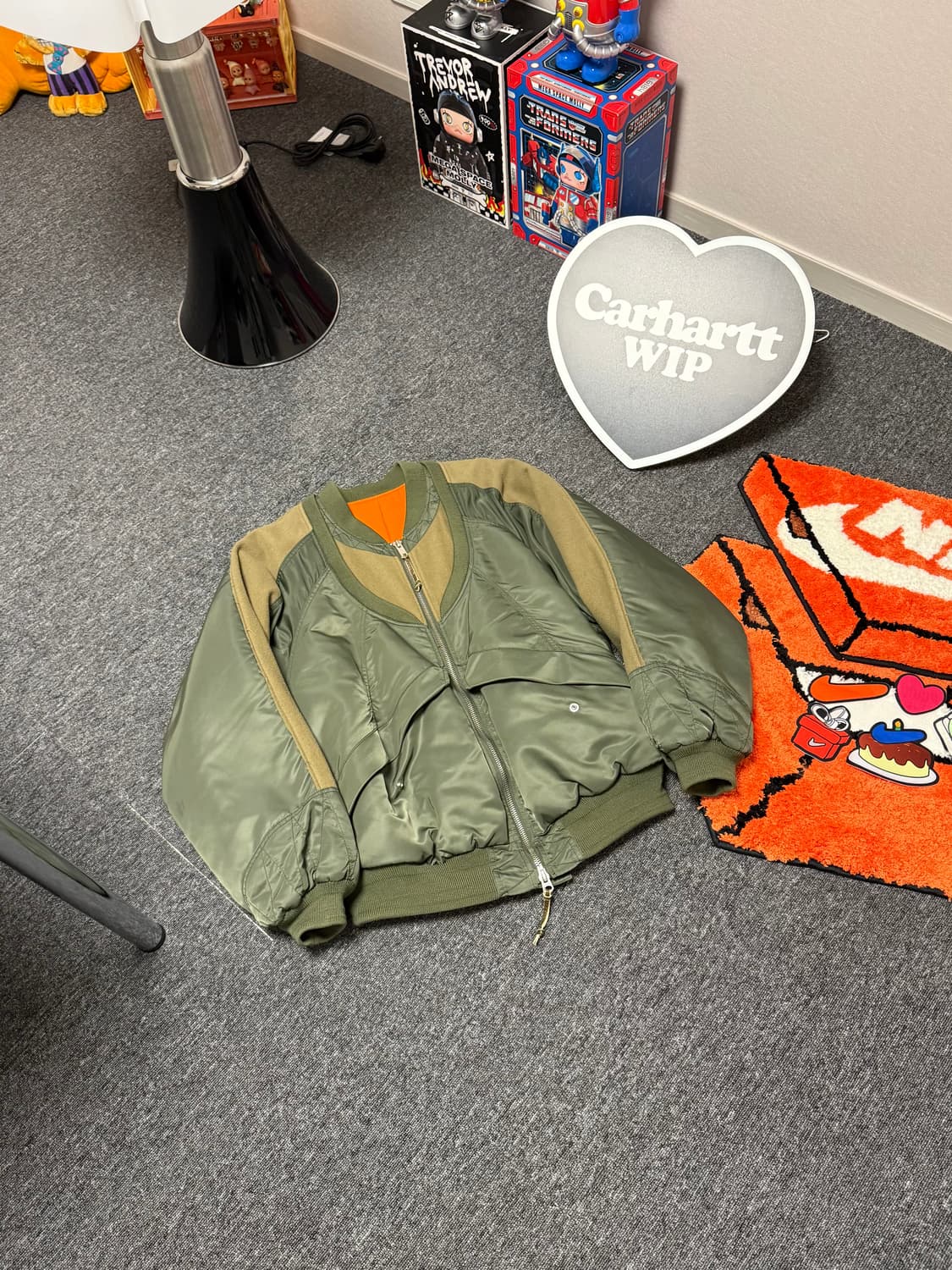 [46] 솔로이스트 14AW 이중봄버 자켓 올리브 상품이미지1