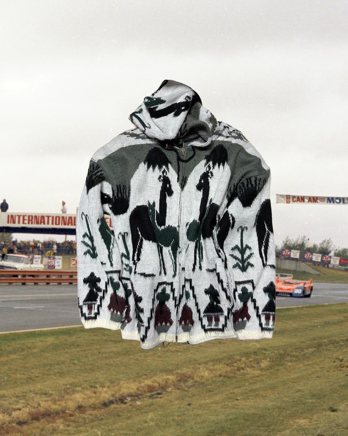 빈티지 울 후드 집업  상품이미지3