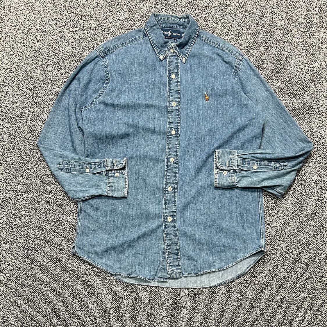 폴로 랄프로렌(POLO RalphLauren) 샴브레이 데님 셔츠 상품이미지1