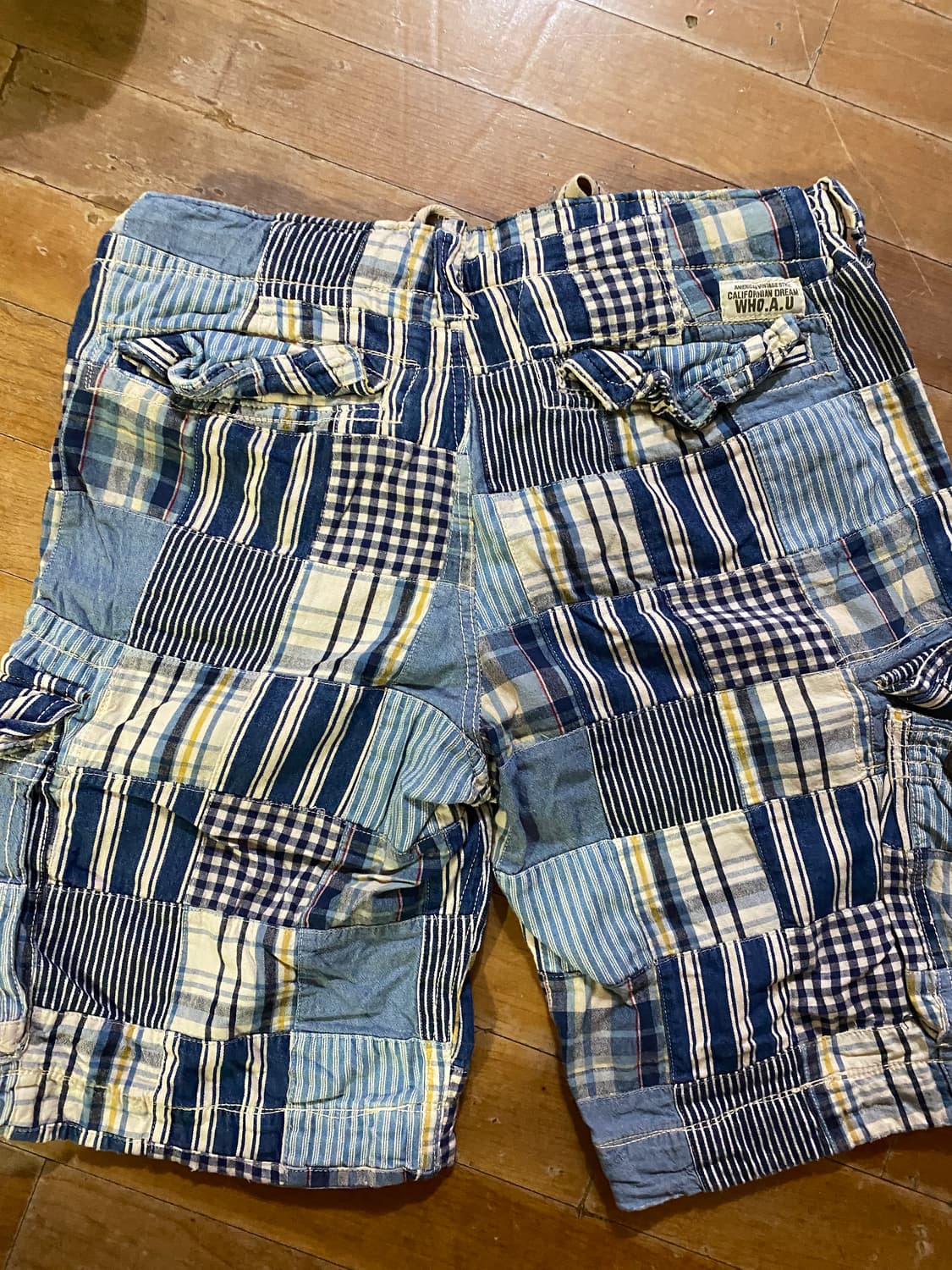 캘리포니아 드림 패치 워크 카고 반바지 32 ~34 상품이미지4