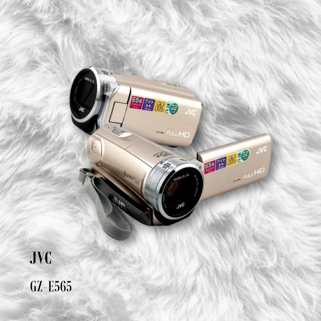 JVC 켄우드 GZ-E565 골드핑크 Y2K 레트로 카리나 캠코더 상품이미지1