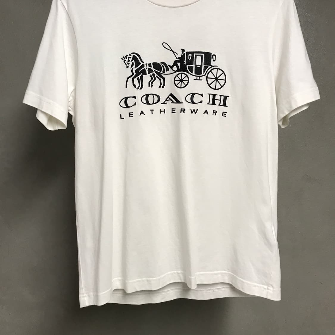 COACH 코치 화이트 반팔 티셔츠 M(W) 상품이미지3