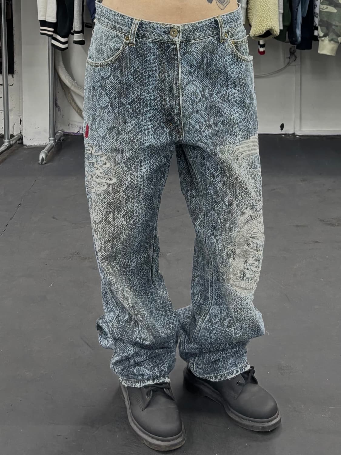 카라쿠리 타마시 오리엔탈 데님팬츠 상품이미지2