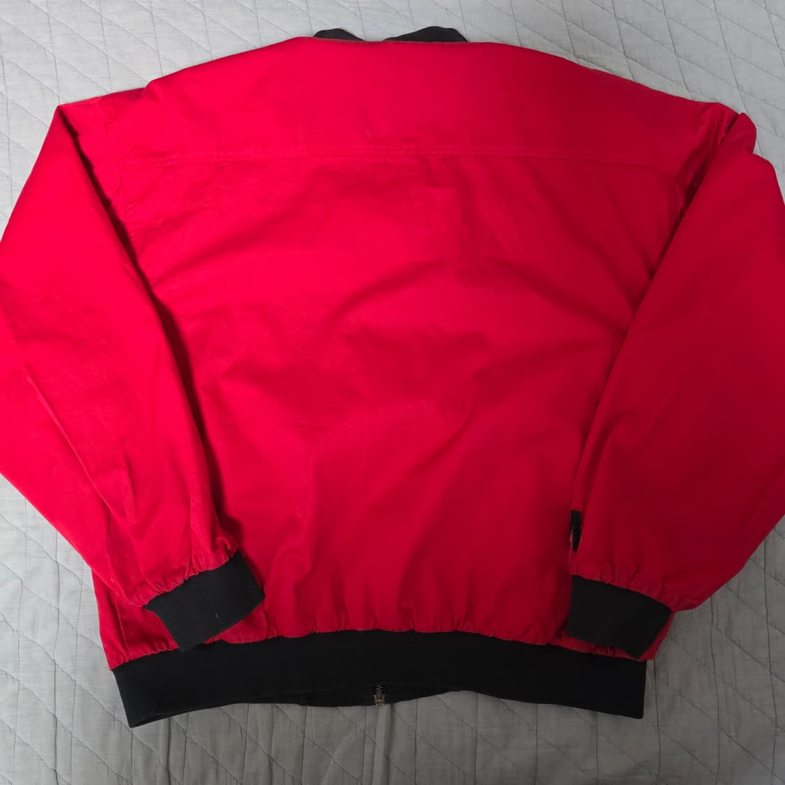 [XL] 90s 빈티지 말보로 리버시블 봄버 자켓 블랙/레드 페인팅 상품이미지8