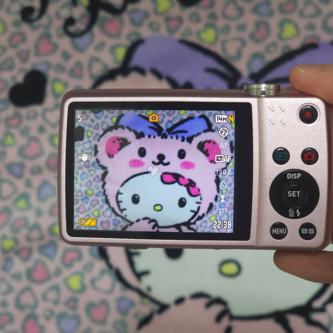 작례O)카시오 엑슬림 EX-Z550 핑크 차정원 디카 상품이미지7