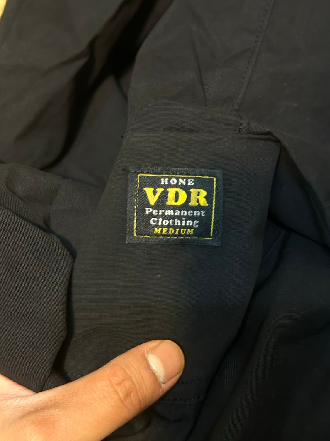 VDR 블랙 후드 바람막이 자켓 M 한국 100-105 사이즈 상품이미지3