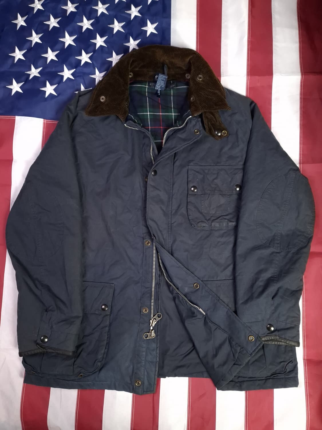 오리지날 랄프로렌폴로 타탄체크 왁스 자켓 상품이미지1