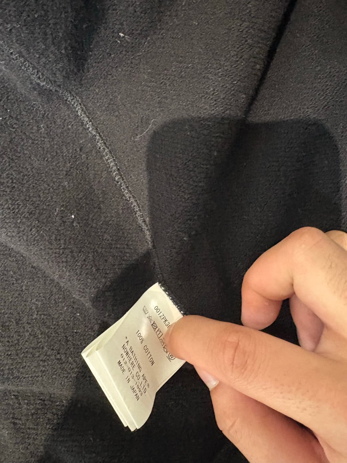 베이프 후드집업 블랙 샤크블랙 상품이미지6