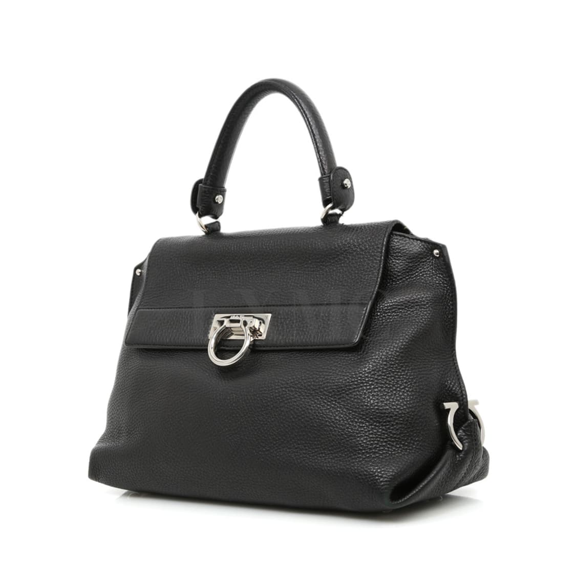 페라가모 소피아 블랙 간치니 토트 플랩 숄더백 21-A896 상품이미지2