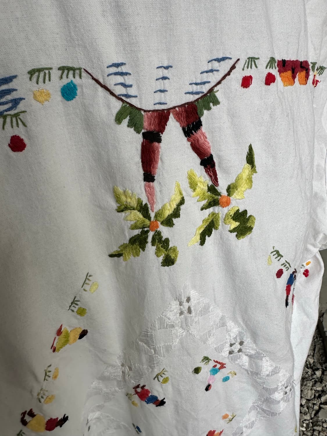 빈티지 패치워크 자수셔츠 히피 보시크 상품이미지7