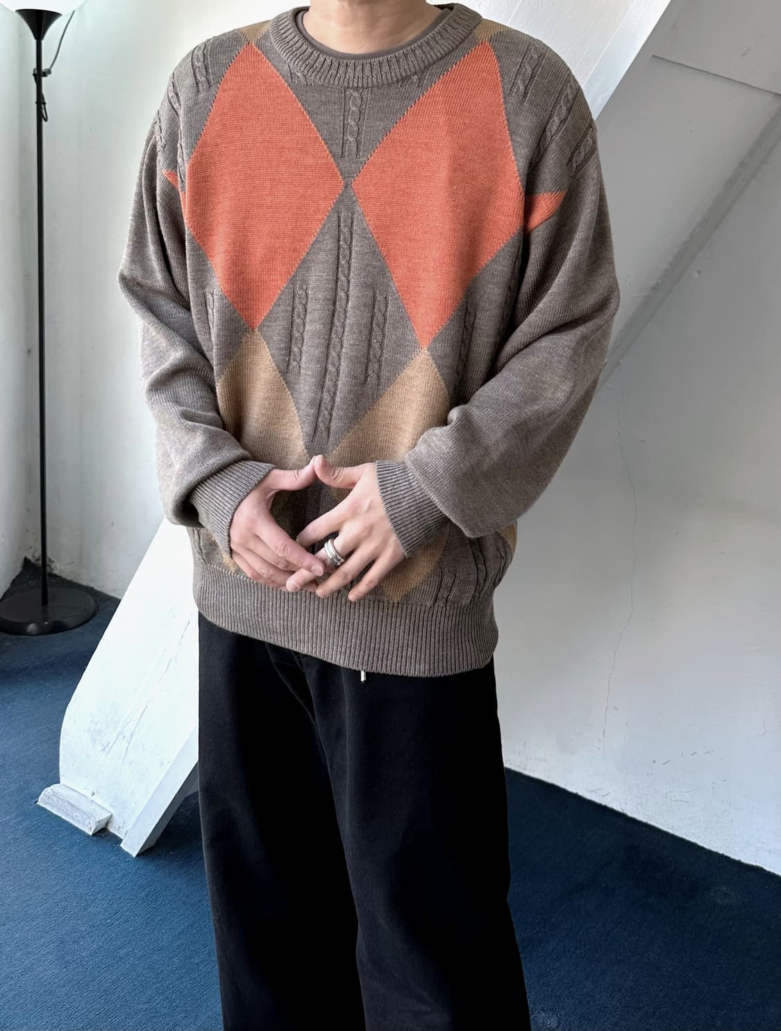 High count wool design knit top 상품이미지3