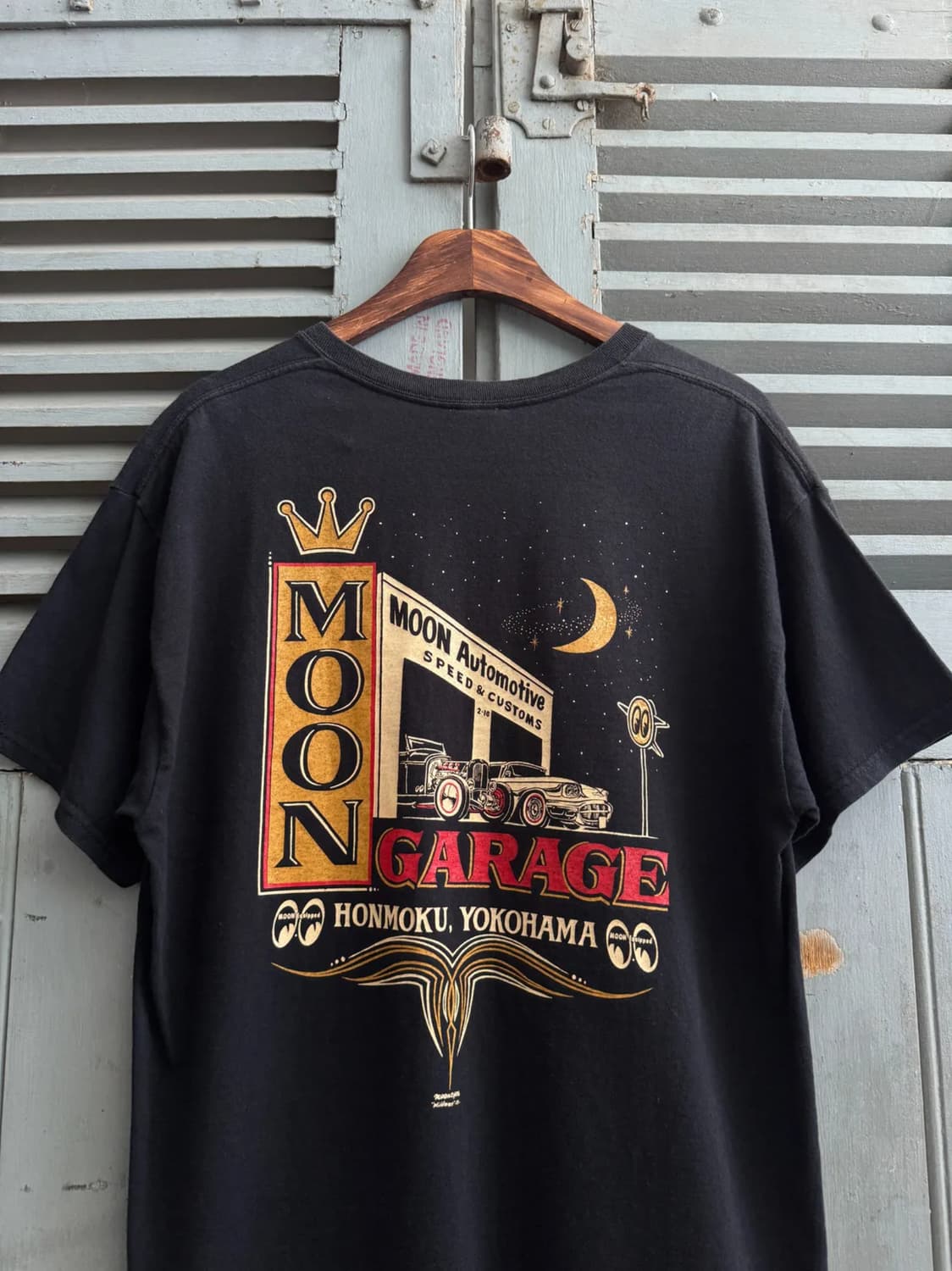 [L]Moon Eyes 문 개러지 요코하마 프린팅 티셔츠 상품이미지1