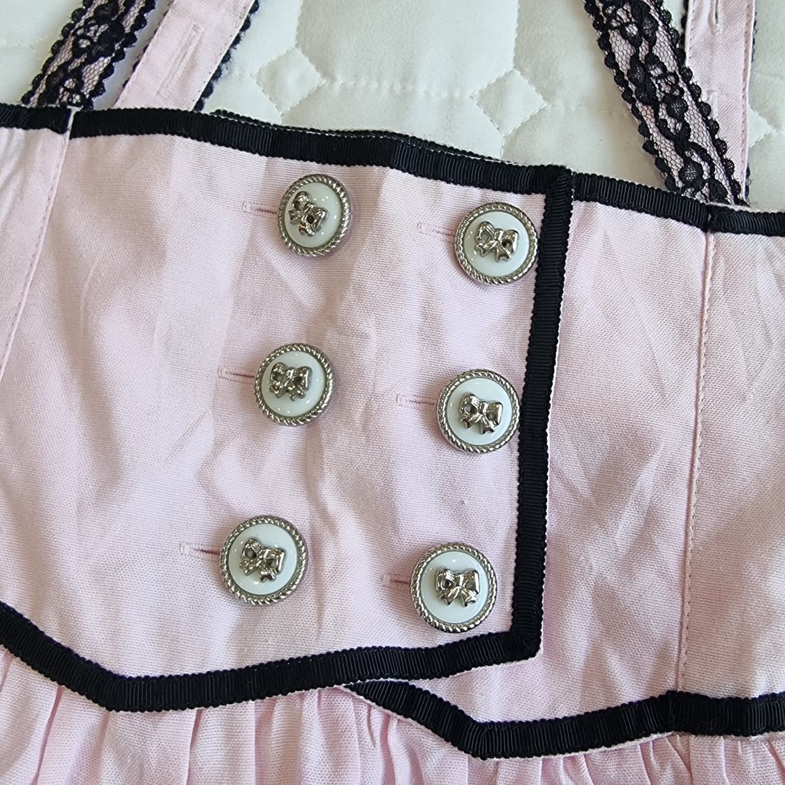 트랄라라 레이스 멜빵 핑크 원피스 상품이미지5