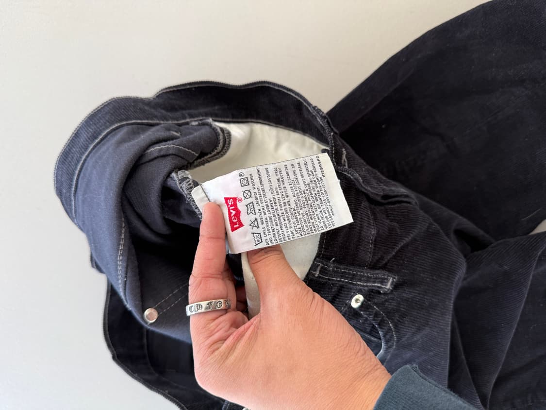 00s Levi’s Engineerd Corduroy Black 상품이미지6
