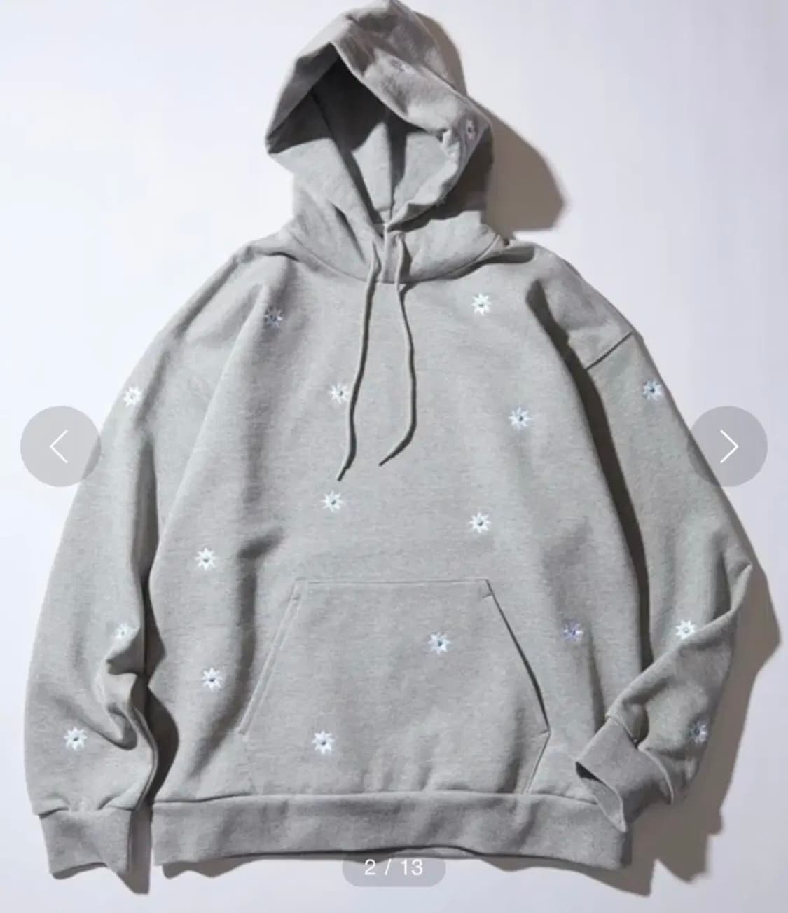 Nick gear(닉 기어) 플라워 기모 후드 S 상품이미지1