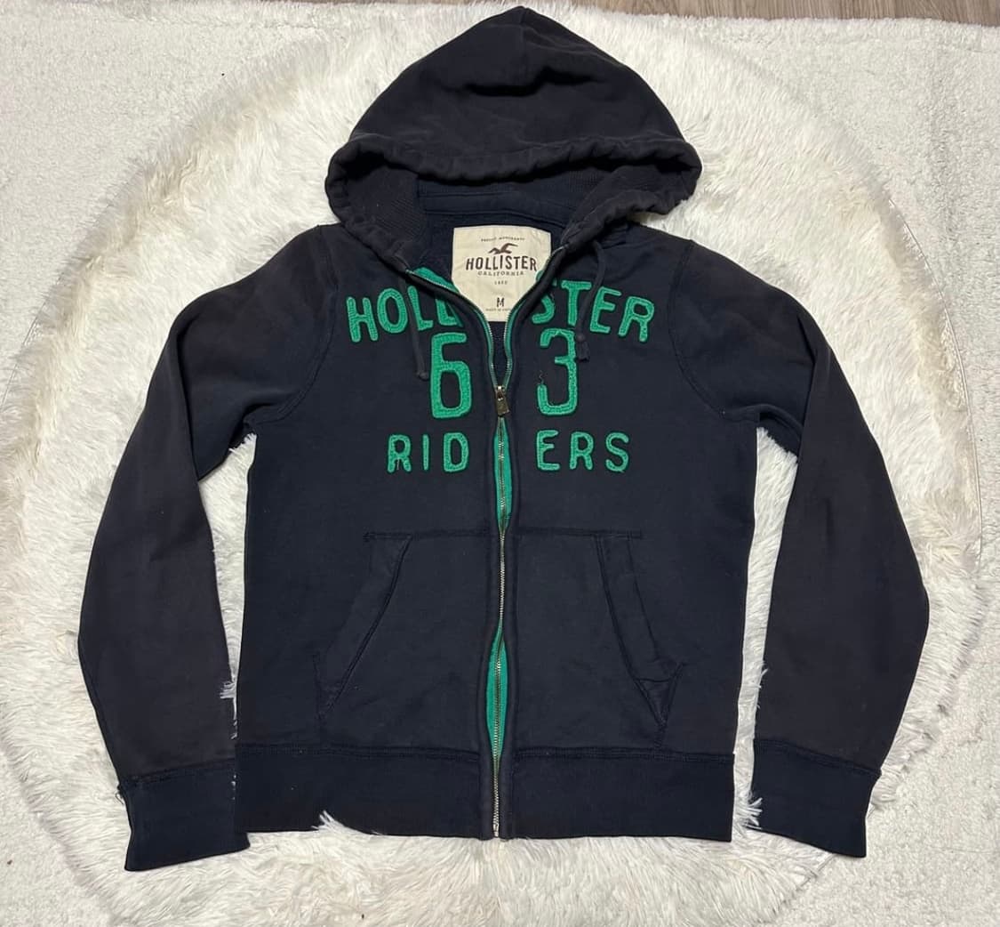 홀리스터 그린포인트 후드집업 상품이미지1