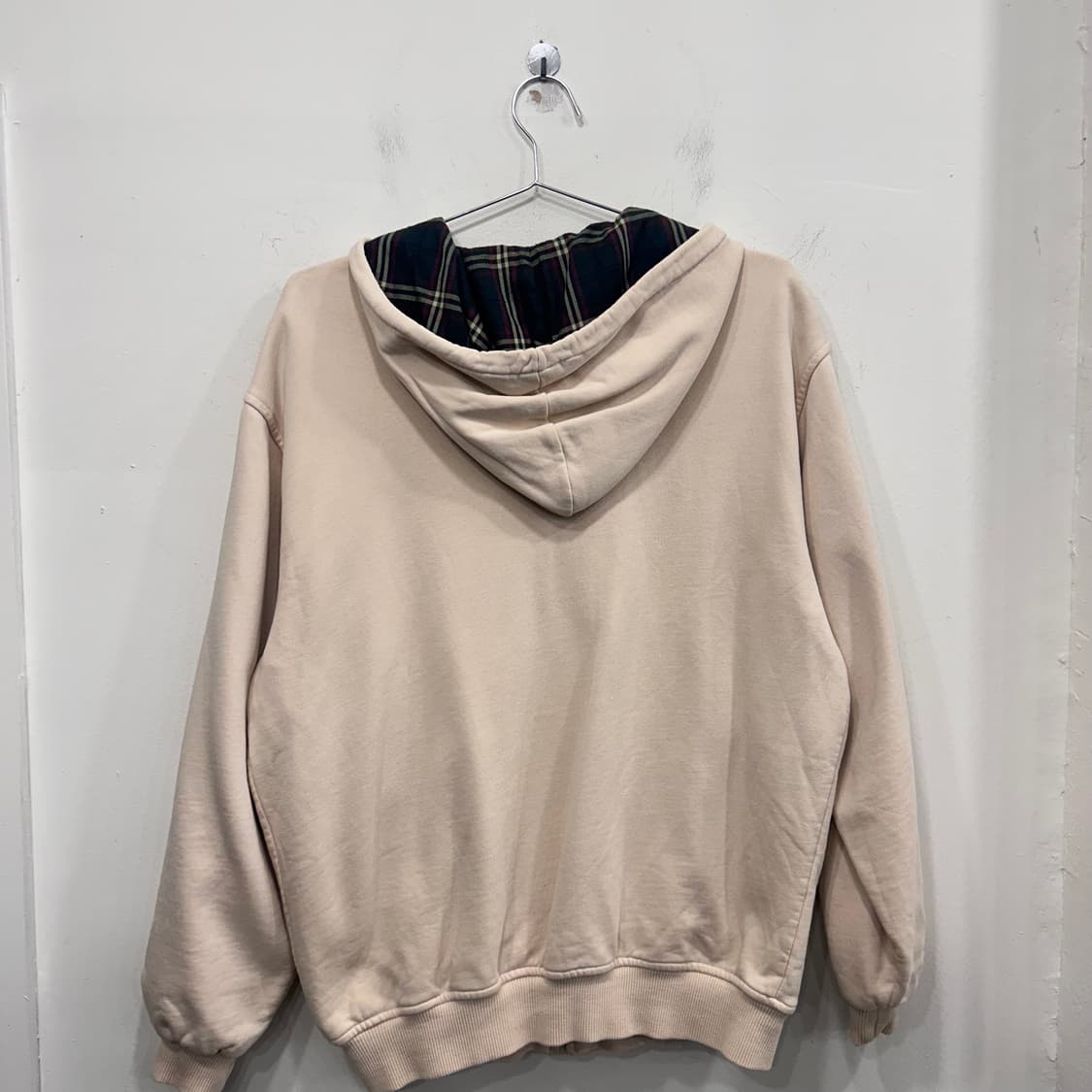 빈폴 스몰로고 이너체크 헤비코튼 후드집업 상품이미지6