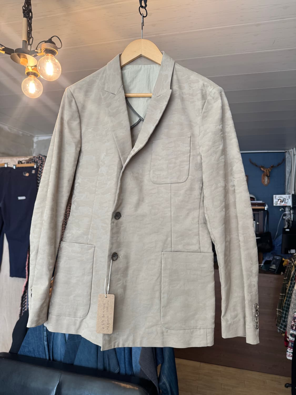 솔리드 옴므 카모 블레이저 상품이미지1