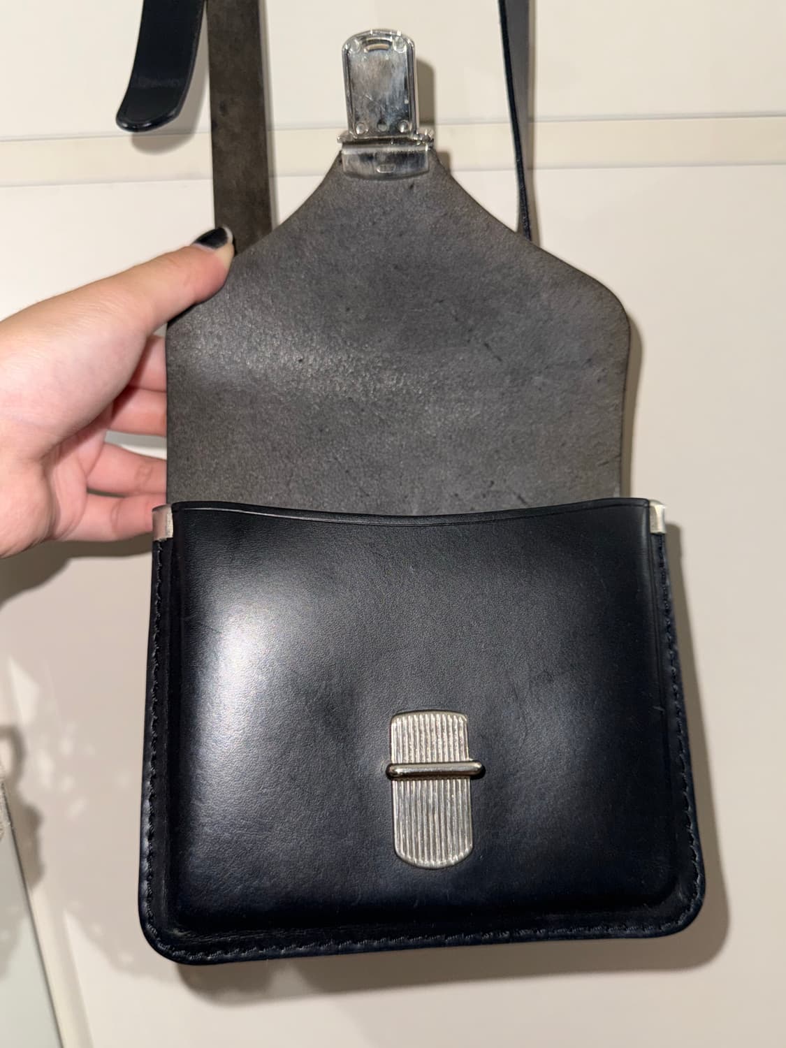 2000s CommedesGarcons mini leather bag 상품이미지6