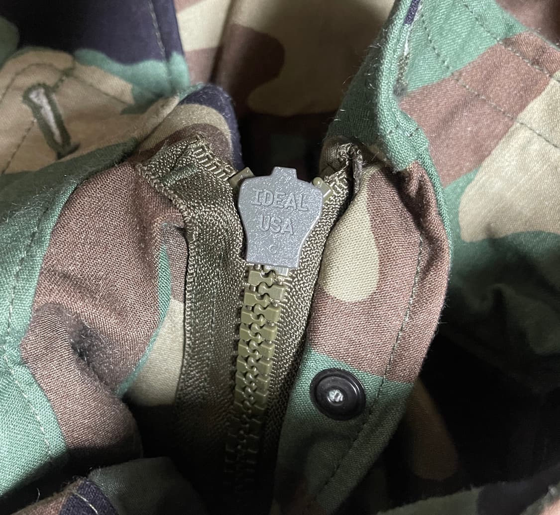 미군 오리지날 M65 필드 자켓 우드랜드 카모 M-R 상품이미지5