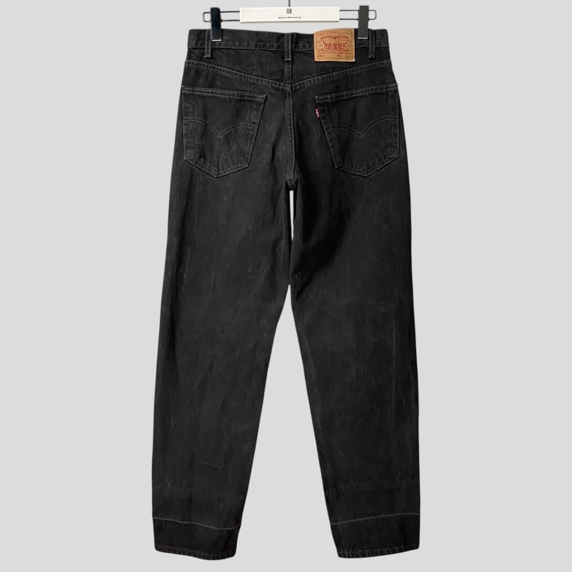 (32)90s 리바이스550 흑청 데님 청바지 상품이미지4