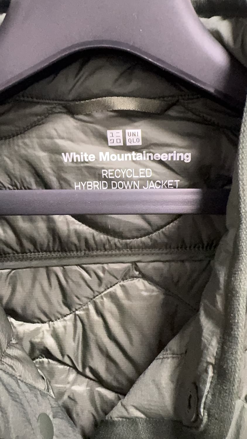 유니클로 x 화이트 마운티니어링 리사이클 다운자켓 (M) 상품이미지3