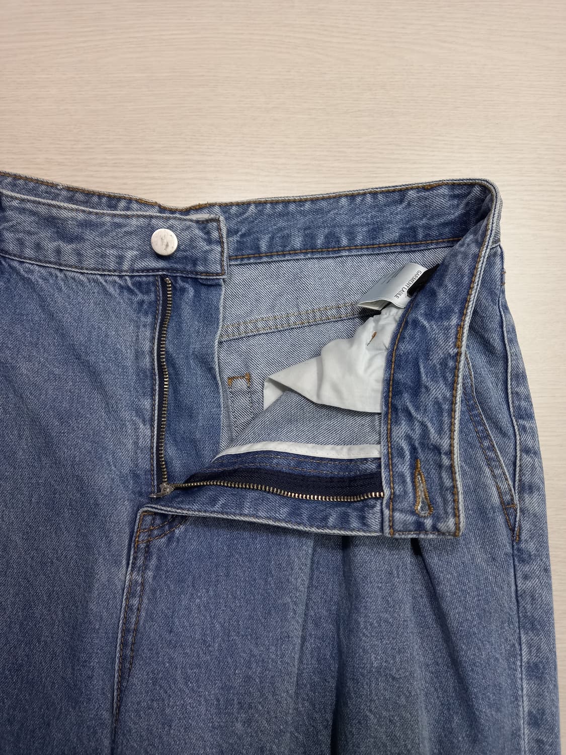32 GARMENT LABLE 투턱 와이드진 32-241 상품이미지7
