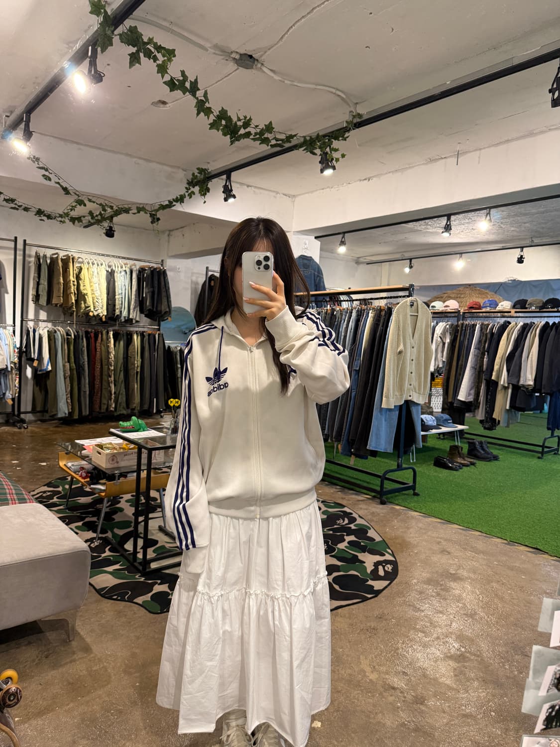 아디다스 00‘s 화이트 퍼플 후드집업 상품이미지7