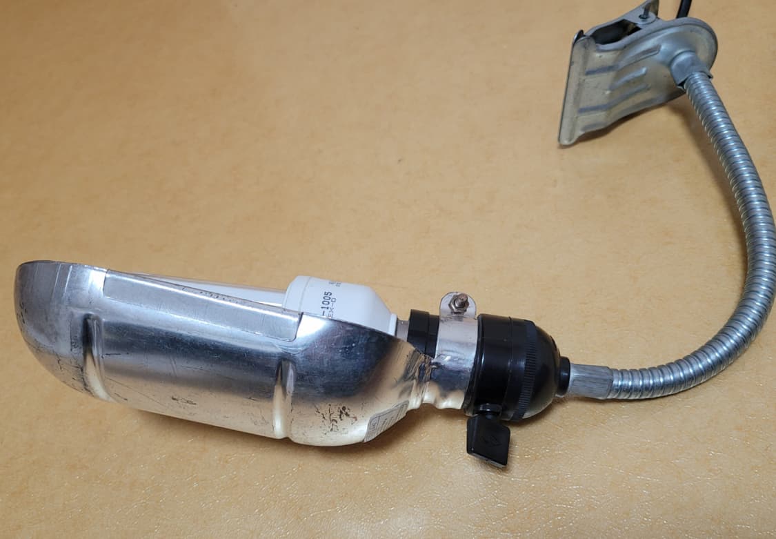 2000년대 빈티지 형광등 집게 스탠드 조명 상품이미지4